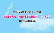 Soạn bài Viết bài văn thuyết minh về một danh lam thắng cảnh hay di tích lịch sử trang 77 Ngữ Văn lớp 9 Chân trời sáng tạo Tập 1